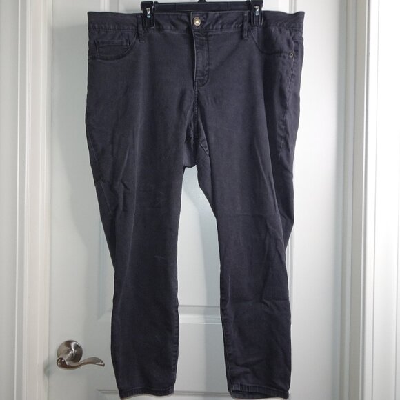 Ava & Viv Black Skinny Jeans Plus Size 20 - Picture 1 of 6